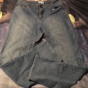 Coldwater Creek Blue JEANS Size 12 Straight Leg Great Condition 33”W